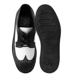 TUK F9742 Black & White Wingtip Tie TUKskin™ Viva II Low Creeper