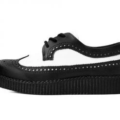 TUK F9742 Black & White Wingtip Tie TUKskin™ Viva II Low Creeper