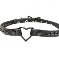 Funk Plus Black Heart Studded Choker