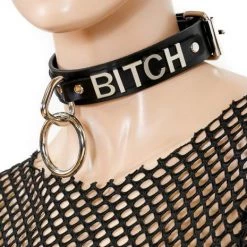 Funk Plus Fetish Side Word Bondage Choker