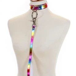 Funk Plus Leash Rainbow Choker