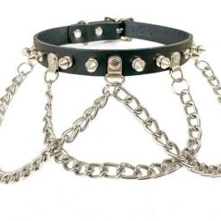 Funk Plus Halloween Wide Chain Spike Choker