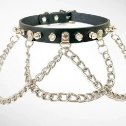 Funk Plus Halloween Wide Chain Spike Choker