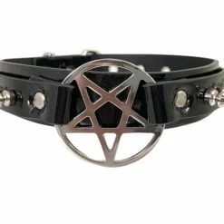 Funk Plus Fetish 1 1/4" SPIKE PENTA CHOKER