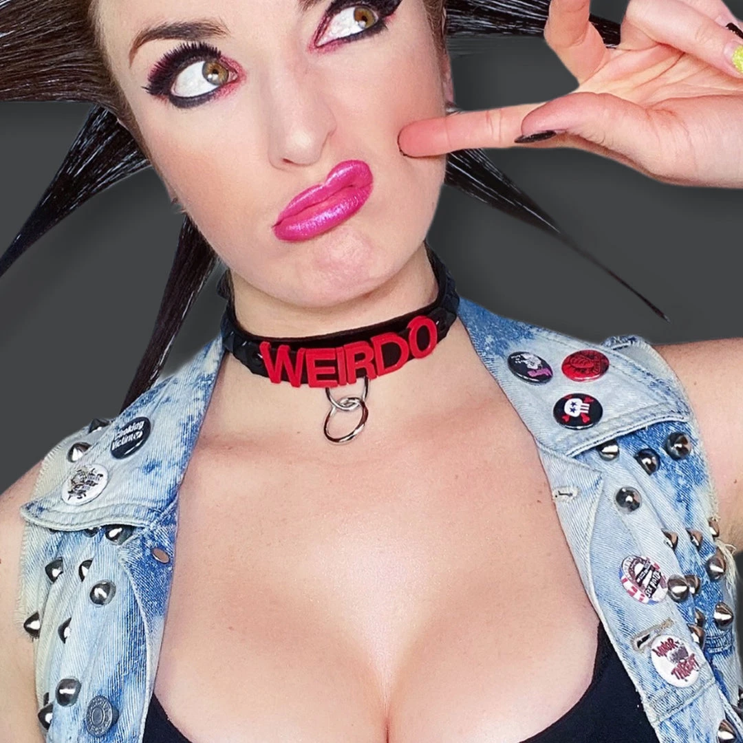 Funk Plus Studded Name Choker Christmas 2 Funk Plus Studded Name Choker Christmas