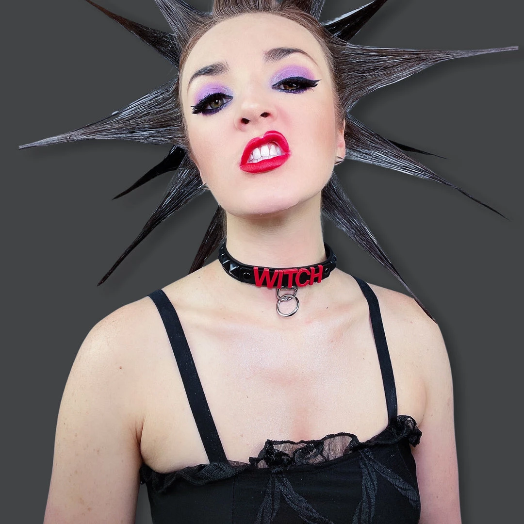 Funk Plus Studded Name Choker Christmas 4 Funk Plus Studded Name Choker Christmas