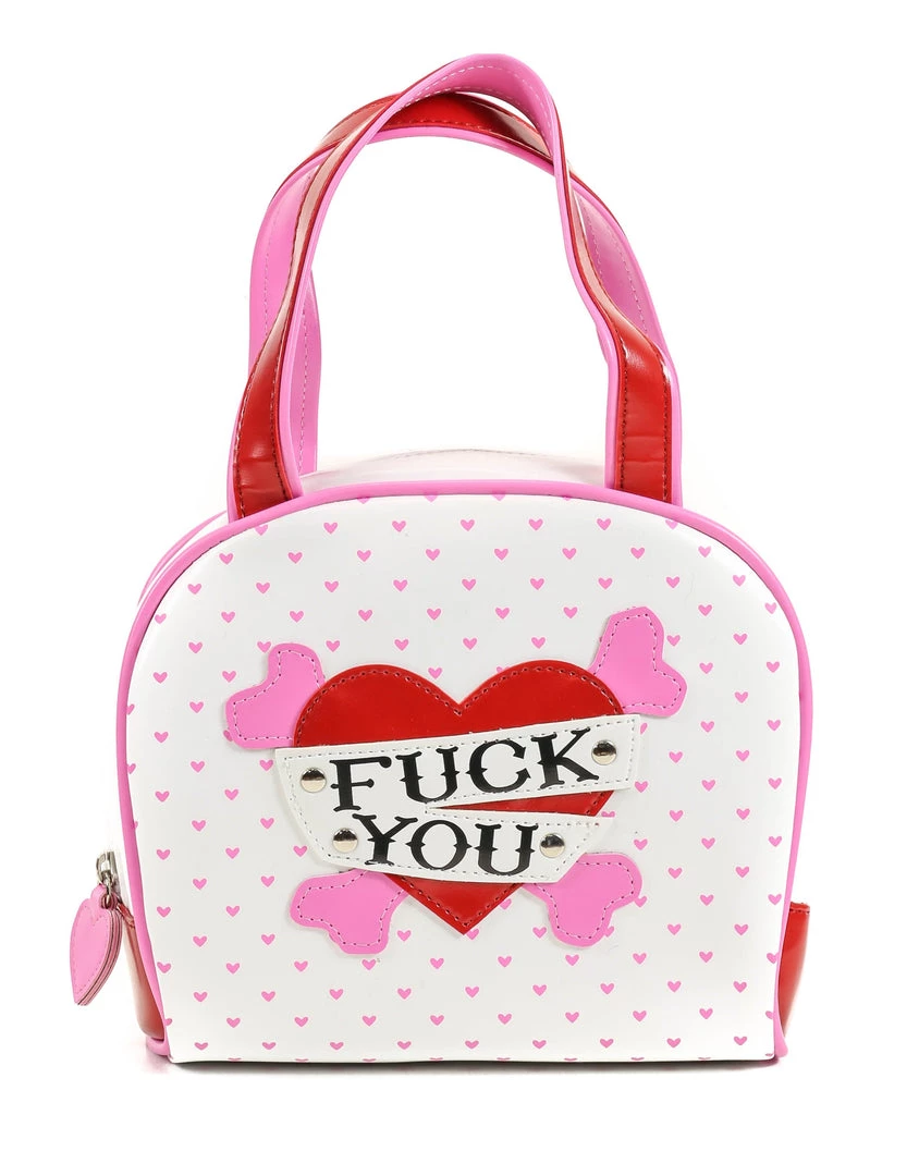 Funk Plus Christmas Front Heart Purse With "Fuck You" 1 Funk Plus Christmas Front Heart Purse With "Fuck You"
