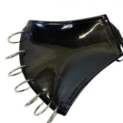 Funk Plus Patent Black Pierced Mask Halloween