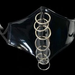 Funk Plus Patent Black Pierced Mask Halloween