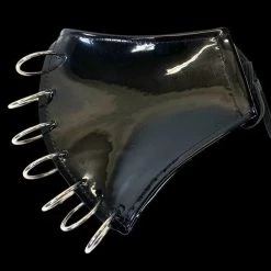 Funk Plus Patent Black Pierced Mask Halloween