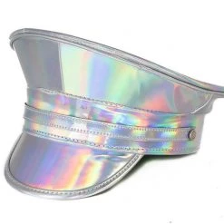 Funk Plus Fetish Glitter Rainbow Captain Hat 5 Funk Plus Fetish Glitter Rainbow Captain Hat