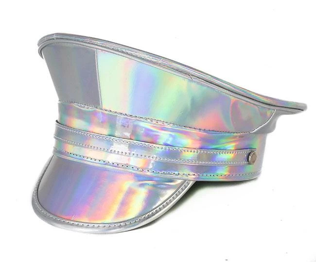 Funk Plus Fetish Glitter Rainbow Captain Hat 3 Funk Plus Fetish Glitter Rainbow Captain Hat