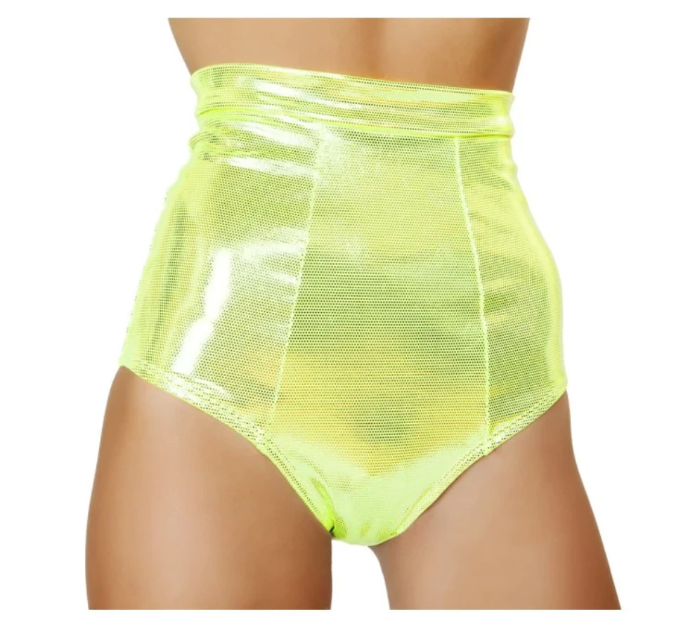 Roma Silver High-Waisted Banded Shorts Women 1 Roma Silver High-Waisted Banded Shorts Women