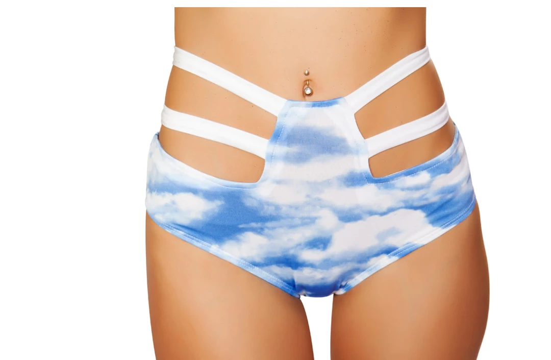 Roma Women High-Waisted Strapped Shorts 1 Roma Women High-Waisted Strapped Shorts