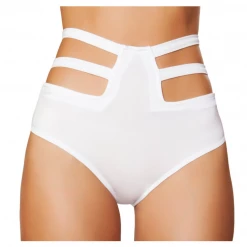 Roma Solid High-Waisted Strapped Shorts Women