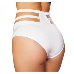 Roma Solid High-Waisted Strapped Shorts Women