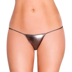 Roma Sexy Metallic Bikini Bottom