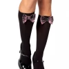 Roma Knee High Stocking With Bow Women