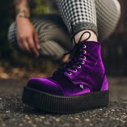 TUK V9656L Violet Velvet Viva Mondo Boot Women