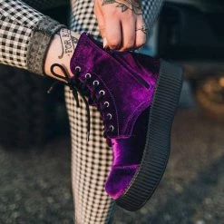 TUK V9656L Violet Velvet Viva Mondo Boot Women