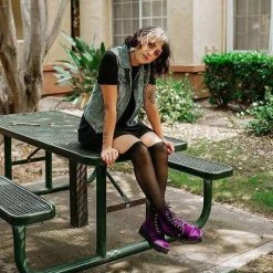 TUK V9656L Violet Velvet Viva Mondo Boot Women