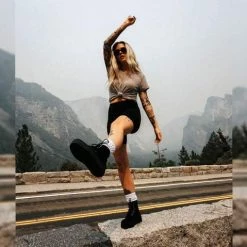 TUK V9758L Black Velvet 7-Eye Viva Mondo Boot