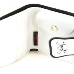 Funk Plus White Wallet With Skull & CrossBone Halloween