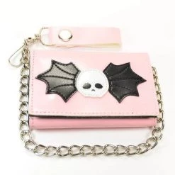 Funk Plus Halloween Skull And Wing Patched Wallet