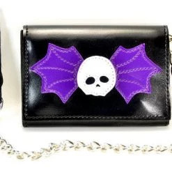 Funk Plus Halloween Skull And Wing Patched Wallet
