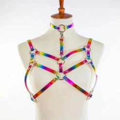 Funk Plus Double Strap Harness With Choker Festival