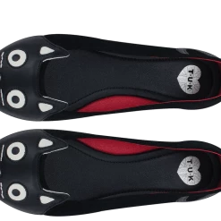 TUK-A8542L Black Suede Kitty Flat