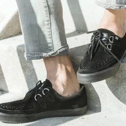 TUK-A9178 Black Suede D-Ring VLK Sneaker Women