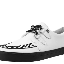 Women TUK-A9179 White Leather D-Ring VLK Sneaker