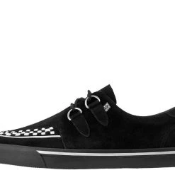 Women TUK-A9182 Black Suede Interlace VLK Sneaker