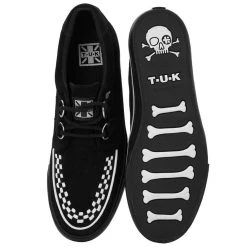 Women TUK-A9182 Black Suede Interlace VLK Sneaker