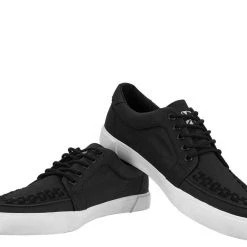Women TUK-A9186 Black Waxed Twill No-Ring VLK Sneaker