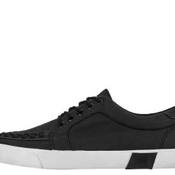 Women TUK-A9186 Black Waxed Twill No-Ring VLK Sneaker