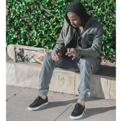 Women TUK-A9186 Black Waxed Twill No-Ring VLK Sneaker