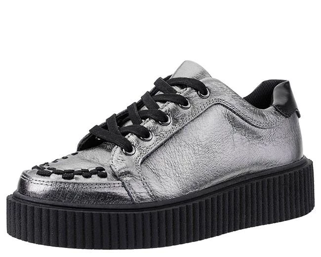 TUK-A9224 Leather Casbah Men's Creeper-Silver-Size 7-Clearance 1 TUK-A9224 Leather Casbah Men's Creeper-Silver-Size 7-Clearance