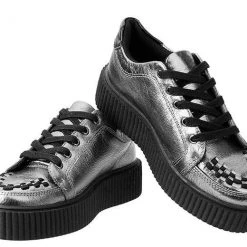 TUK-A9224 Leather Casbah Men's Creeper-Silver-Size 7-Clearance 12 TUK-A9224 Leather Casbah Men's Creeper-Silver-Size 7-Clearance