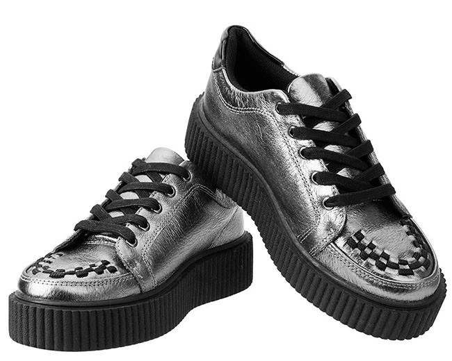 TUK-A9224 Leather Casbah Men's Creeper-Silver-Size 7-Clearance 6 TUK-A9224 Leather Casbah Men's Creeper-Silver-Size 7-Clearance