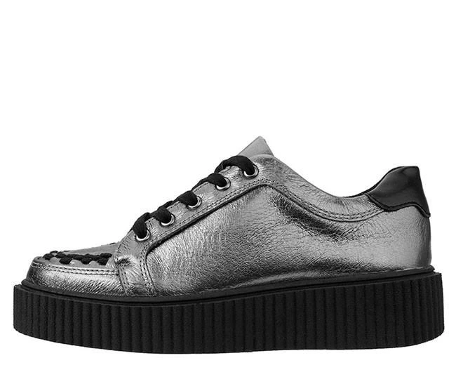 TUK-A9224 Leather Casbah Men's Creeper-Silver-Size 7-Clearance 7 TUK-A9224 Leather Casbah Men's Creeper-Silver-Size 7-Clearance