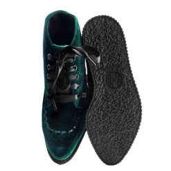 Women TUK-A9271 Emerald Velvet Pointed Boot