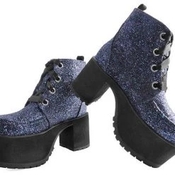 Women TUK-A9274L Black Jewels Glitter Nosebleed Boot
