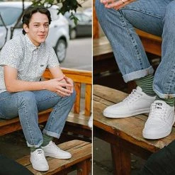 TUK-A9304 White Canvas VLK Sneakers