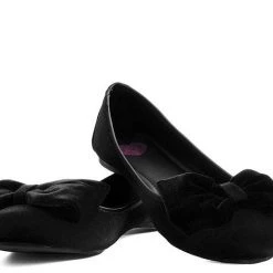 TUK-A9431L Velvet Oversized Bow Flat