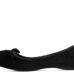 TUK-A9431L Velvet Oversized Bow Flat