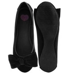TUK-A9431L Velvet Oversized Bow Flat