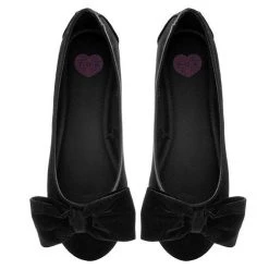 TUK-A9431L Velvet Oversized Bow Flat