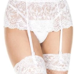 Music Legs Floral Lace Garterbelt Accessories